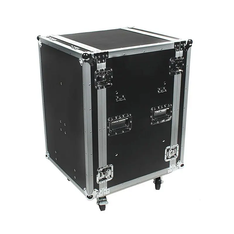 Shock-Mount 16 Space ATA Road Case Amp Rack flight case with 20