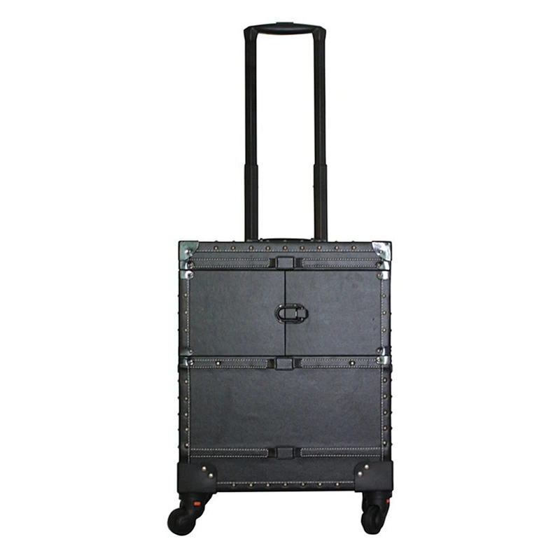 Heavy Duty Rolling Makeup Case Professional Nail Travel Organizer Box
