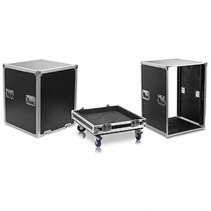 heavy duty custom pullover style Racks flight U case with casters 12U 14U 16U 18U for Stage