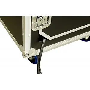 Portable Custom Effect Flight Case 10*18U Rack Case with castors for travel