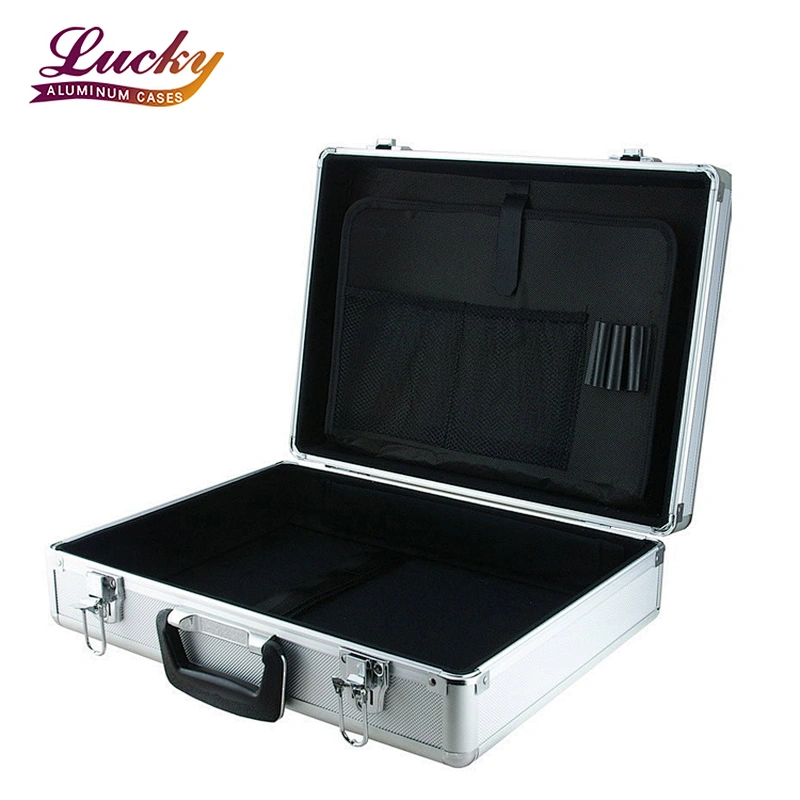 executive men aluminum briefcase Silver