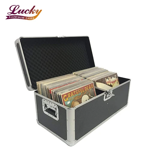 7''LPs 200pcs Vinyl record case  Hard Carry Durable with HIgh quality accessories Aluminum record case