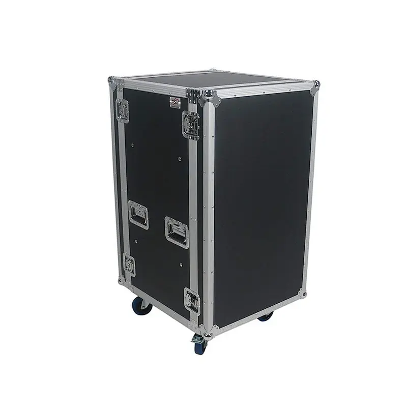 20 Space (20U) ATA Rack Amp Road Shock Mount Case with Casters