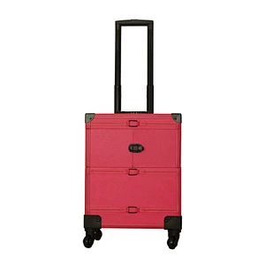 Heavy Duty Rolling Makeup Case Professional Nail Travel Organizer Box