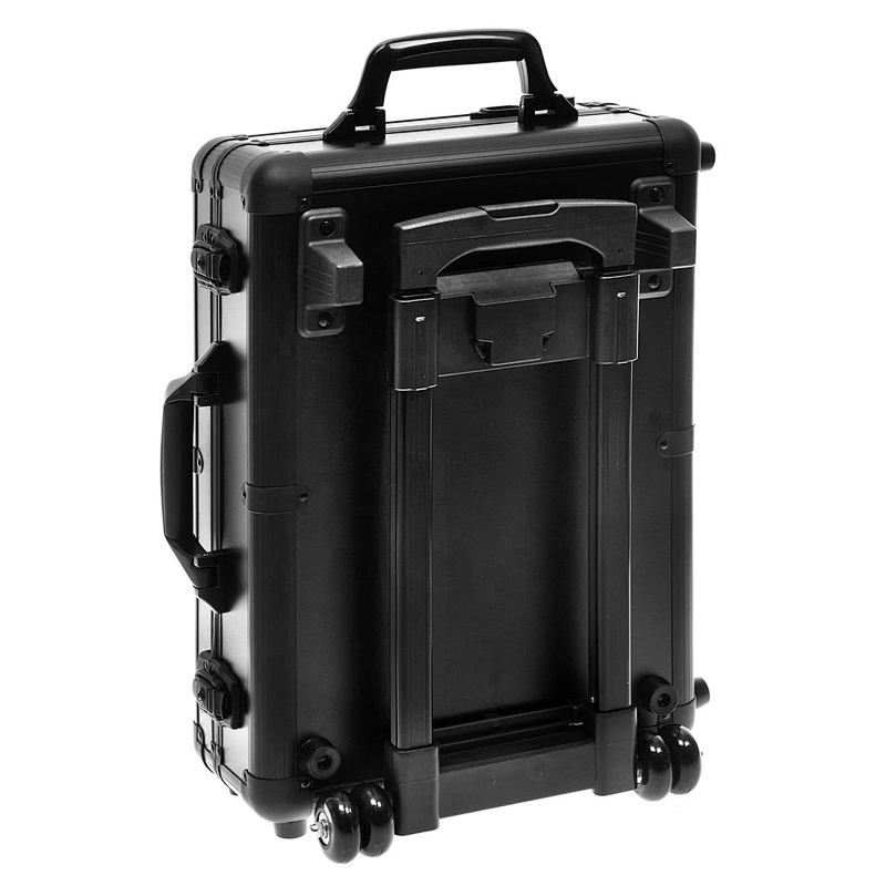 rolling Makeup Artist Train Box with Lights Station Trolley Studio Wheeled Case
