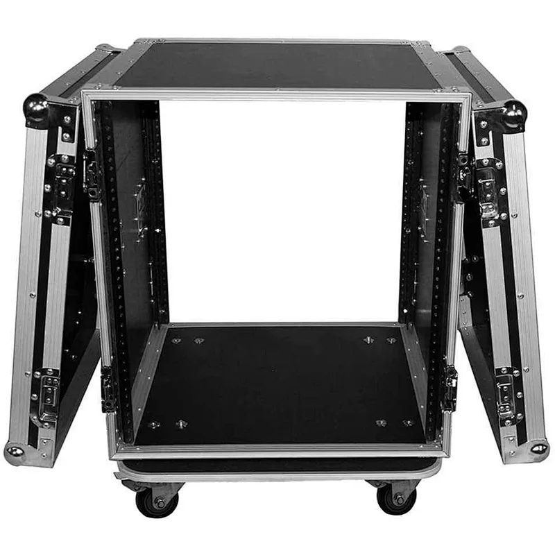 12 Space 12U Vertical Amplifier Rack Case Flight Case With Casters