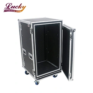 20 Space (20U) ATA Rack Amp Road Shock Mount Case with Casters