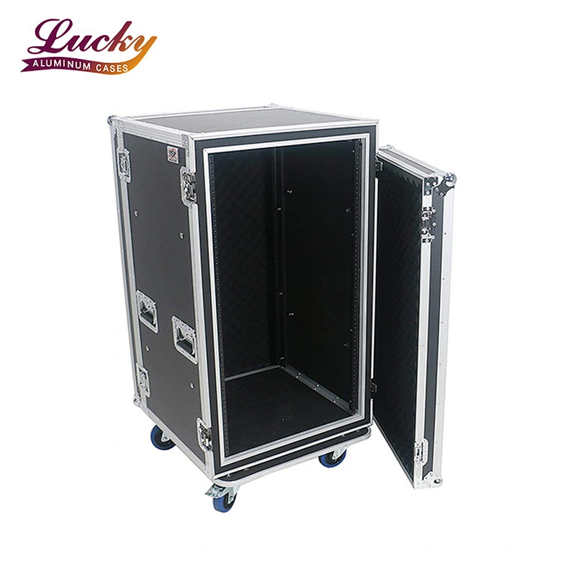 20 Space (20U) ATA Rack Amp Road Shock Mount Case with Casters