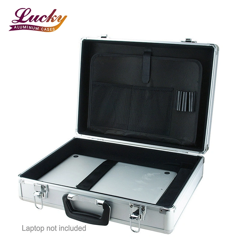 executive men aluminum briefcase Silver