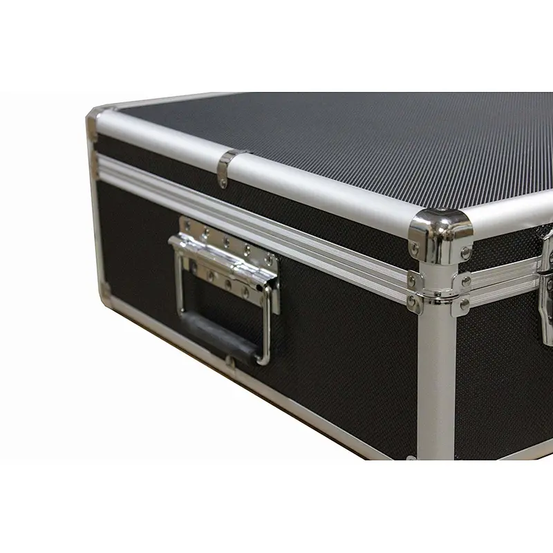 Large Capacity Black Aluminum Media Storage Case For CD Storage Mess-Free Holder Box with Sleeves Without Hanger