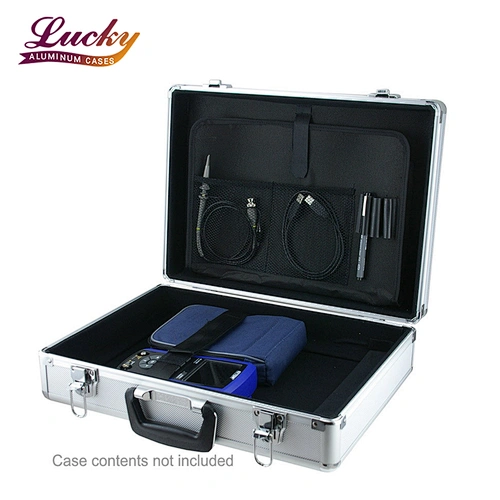 executive men aluminum briefcase Silver