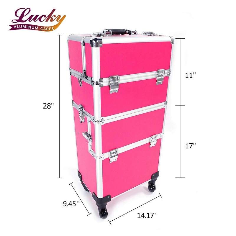 Makeup Trolley Beauty Case Vanity Nail with wheels