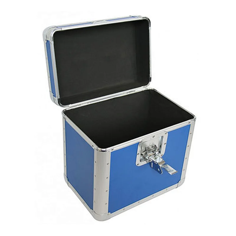 Hot selling Aluminum Vinyl Case Retro LP Vinyl Tool Accessories Storage Carry Case