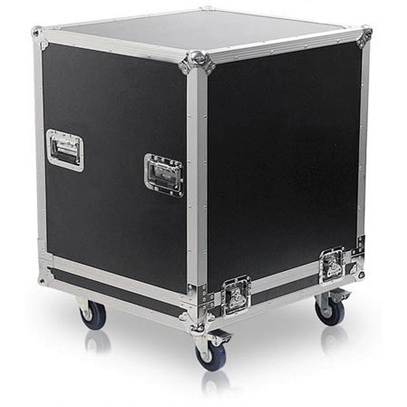 heavy duty custom pullover style Racks flight U case with casters 12U 14U 16U 18U for Stage