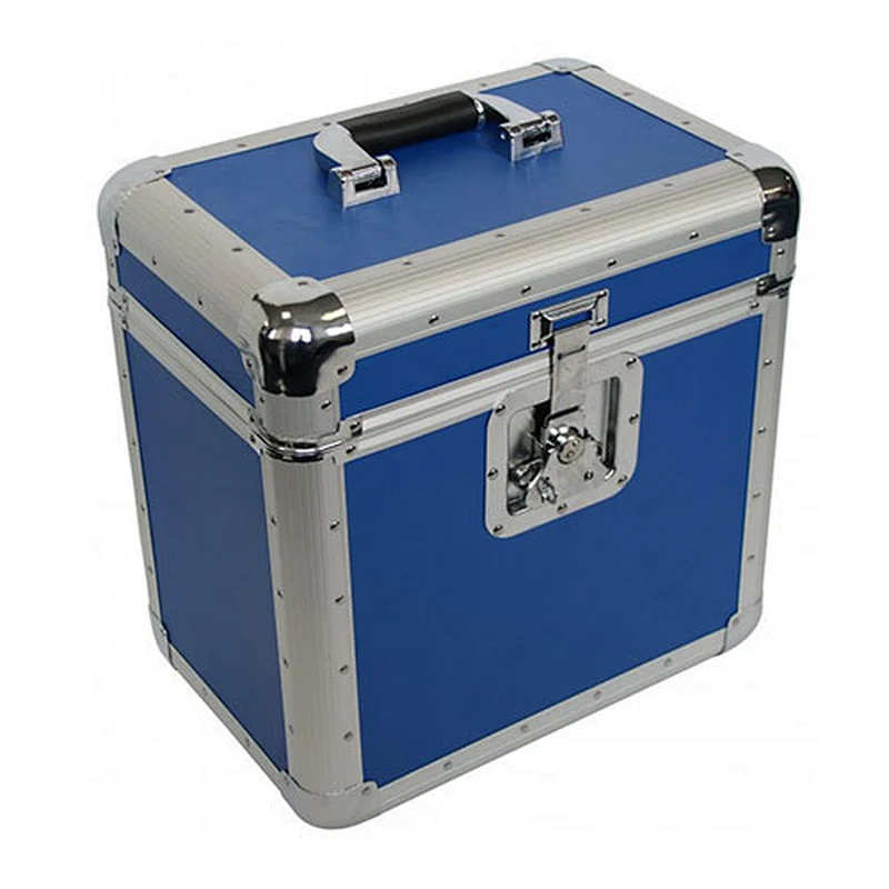 Hot selling Aluminum Vinyl Case Retro LP Vinyl Tool Accessories Storage Carry Case
