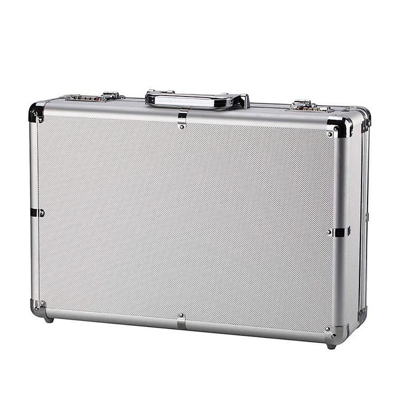 Portable Custom Aluminum Brief Case Notebook Lock Attach Case