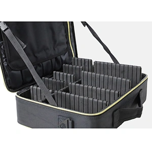 Large Capacity Bright Color Leather Makeup Artist Bag