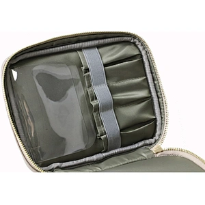 Good Quality Leather 2 Layer Cosmetic Beauty Pouch