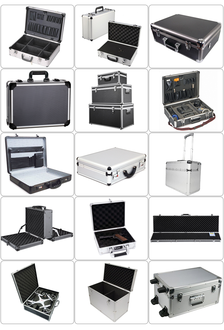 Aluminum Instrument Hard Tool Case with Custom Foam Insert