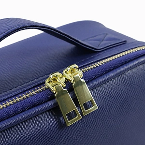 Luxury Good Quality Leather Makeup Case for Toiletry Jewelry Digital Accessories