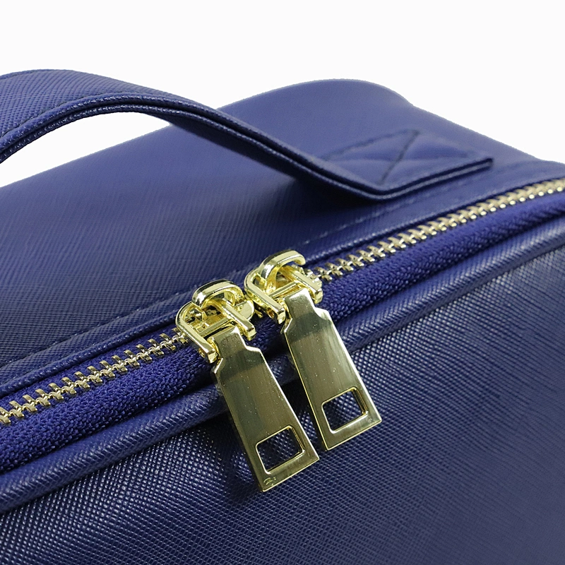 Luxury Good Quality Leather Makeup Case for Toiletry Jewelry Digital Accessories