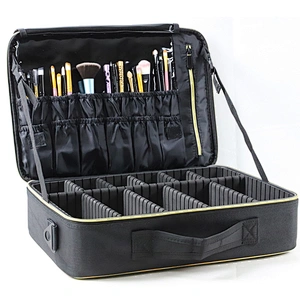 Large Capacity Bright Color Leather Makeup Artist Bag