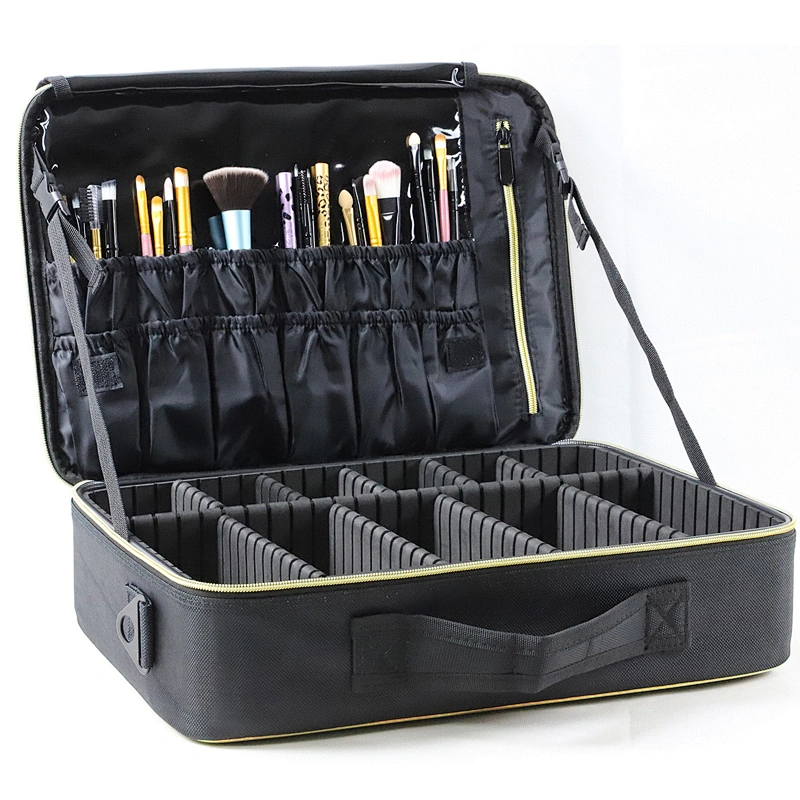 Large Capacity Bright Color Leather Makeup Artist Bag