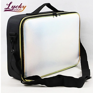 Large Capacity Bright Color Leather Makeup Artist Bag