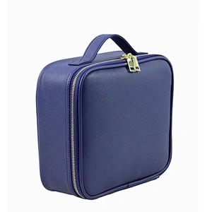 Luxury Good Quality Leather Makeup Case for Toiletry Jewelry Digital Accessories