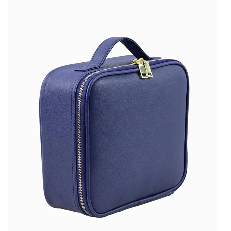 Luxury Good Quality Leather Makeup Case for Toiletry Jewelry Digital Accessories