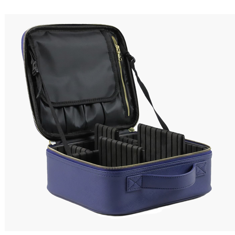 makeup travel case with dividers