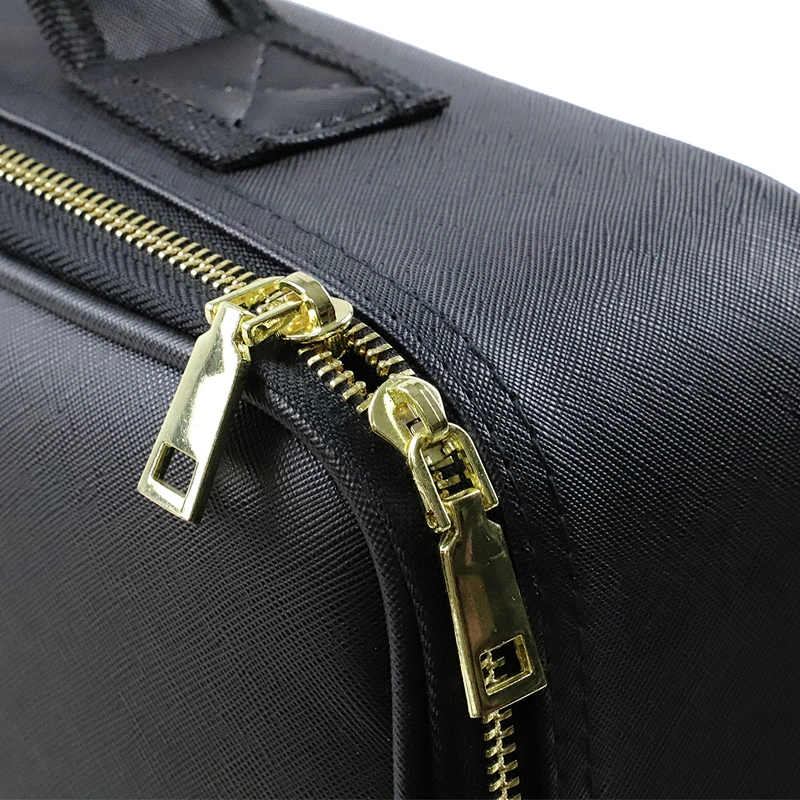 Professional Large Capacity Leather Makeup Train Case with Mirror