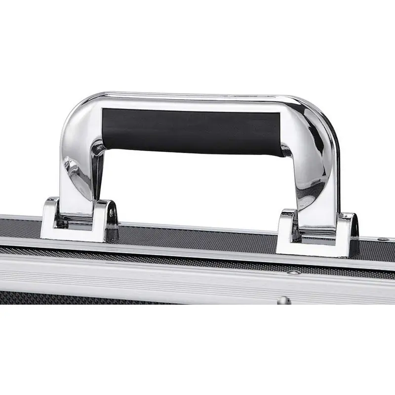 Factory Price Large Aluminum Hard Handle Case Briefcase Toolbox Storage Box Tool Case Black Carrying Case