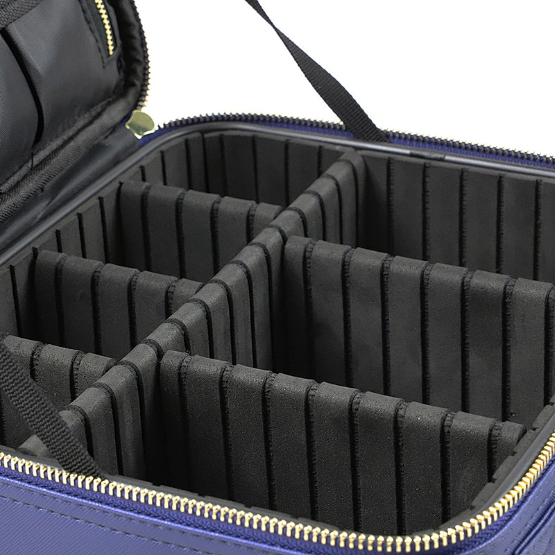 Luxury Good Quality Leather Makeup Case for Toiletry Jewelry Digital Accessories