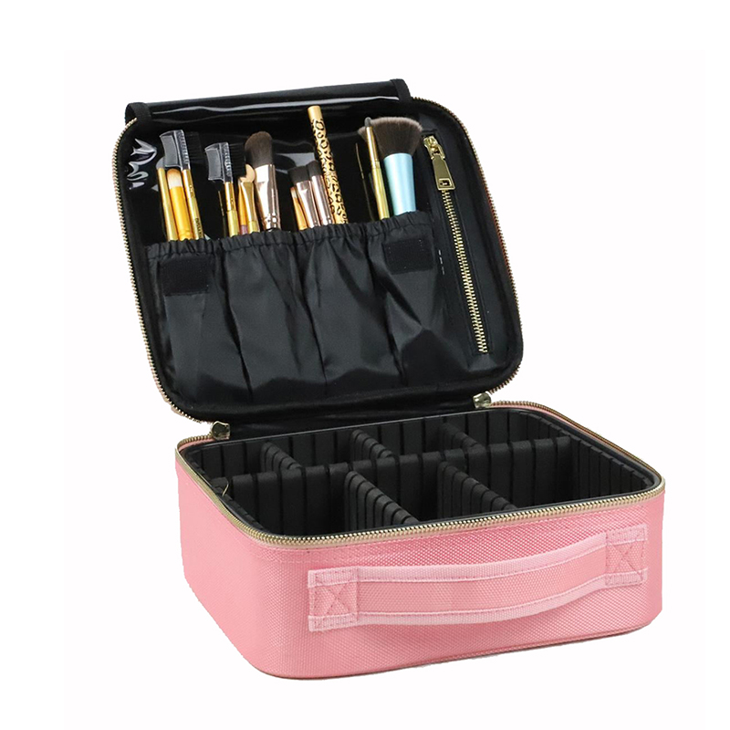 cosmetic case with makeup brush slot
