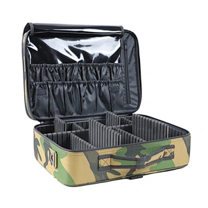 New Product Camouflage Large Capacity Makeup Bags Cases with Shoulder Strap