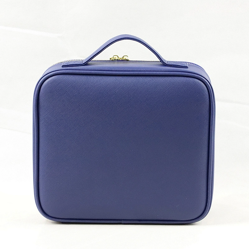 Luxury Good Quality Leather Makeup Case for Toiletry Jewelry Digital Accessories