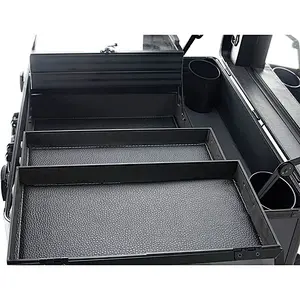 Rolling makeup case Studio 4-Legs Trolley Aluminum Makeup Case with LED Big Mirror