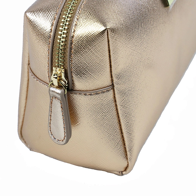 Female Customized Logo Shining Cosmetic Storage Bags for Lipstick Makeup Toiletries