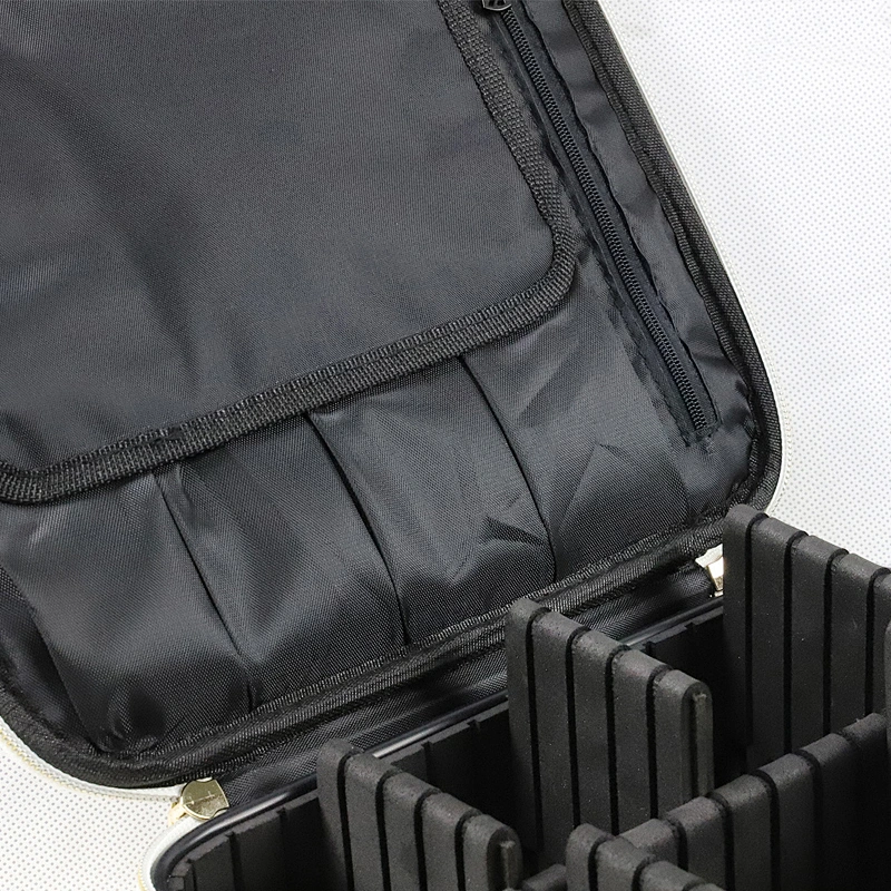Portable Small PU Leather Marble Travel Makeup Bag with Zipper
