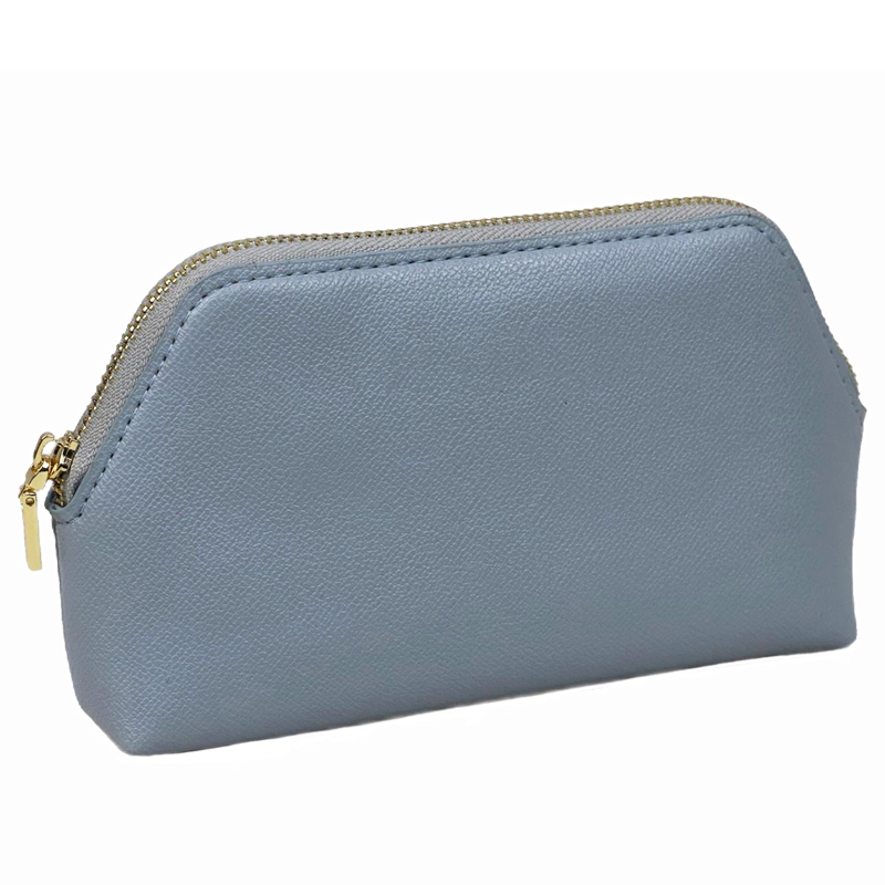 blue zipper pouch