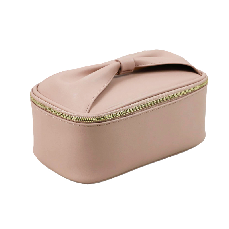 pink cosmetic bag