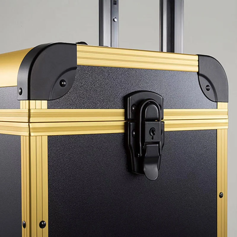 Custom Nail Trolley Beauty Case with Mirror Trays and Drawer