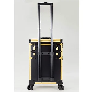 Custom Nail Trolley Beauty Case with Mirror Trays and Drawer