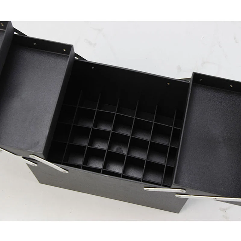 China Factory Custom Portable Makeup Cases Bags with Zipper for Makeup Nail Polish