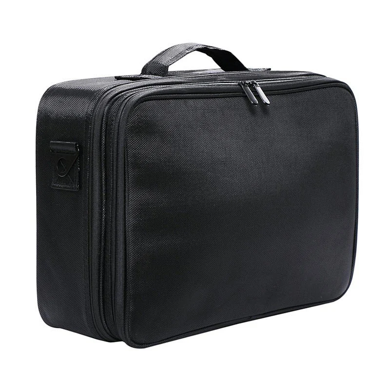 15.7 Inch Factory Wholesale Large Makeup Organiser Bag with Shoulder Strap