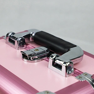 Custom Aluminum Makeup Case with 2 Trays (9.8 Inch)