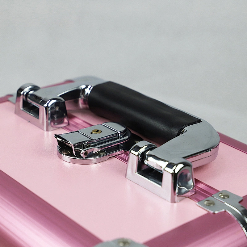 Custom Aluminum Makeup Case with 2 Trays (9.8 Inch)