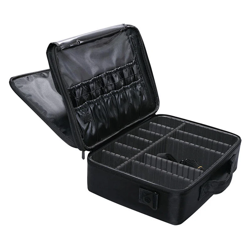15.7 Inch Factory Wholesale Large Makeup Organiser Bag with Shoulder Strap