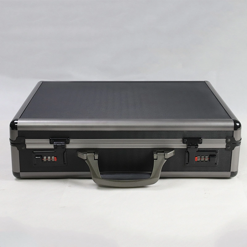 Custom Men Briefcase Attache Case Aluminum with Combination Locks